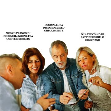 PRANZO SCHLEIN CONTE, BASTA LITIGI