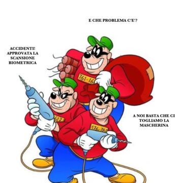 RICONOSCIMENTO FACCIALE, BANDA BASSOTTI, MASCHERINE