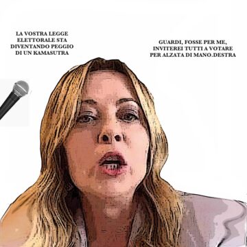 LEGGE ELETTORALE, ALZATA DI MANO DESTRA