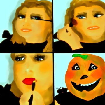 DONNA, TRUCCO, ZUCCA