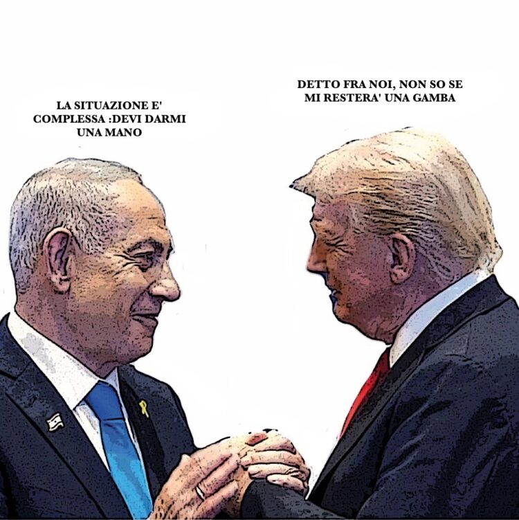 TRUMP, NETANIAHU, AIUTO, ANATRA ZOPPA