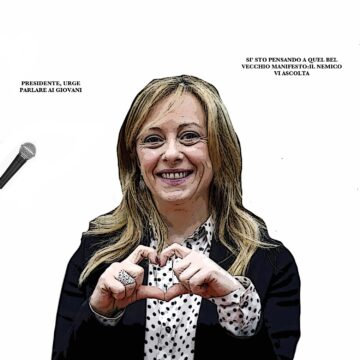 APRIRE AI GIOVANI,MANIFESTO FASCISTA, IL NEMICO VI ACOLTA