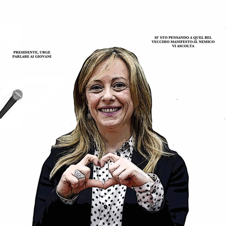 APRIRE AI GIOVANI,MANIFESTO FASCISTA, IL NEMICO VI ACOLTA